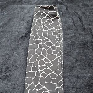 Stylish Black And White Patterned Skirt